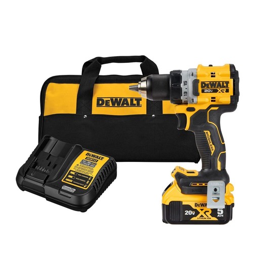 DEWALT, 20V XR Compact Drill/Drive Kit, Chuck Size 1/2 in, Max. Speed 2000 rpm