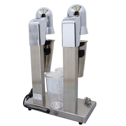 Commercial Stainless Steel Double Head Milkshake Machine Milk Tea Shop Mixer - Picture 5 of 6