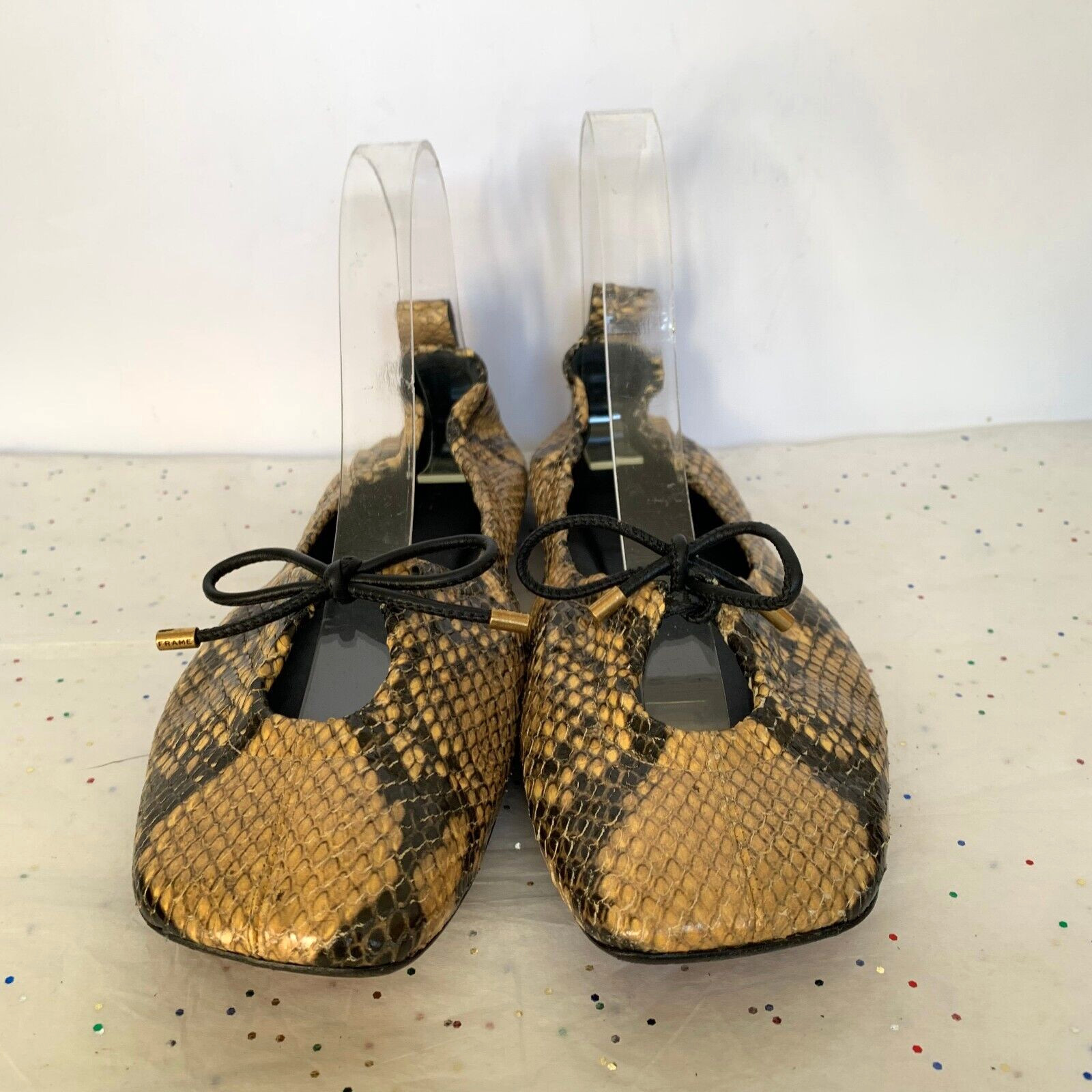 Frame Le Sunset Ballet Flats Python Multi Print B… - image 6