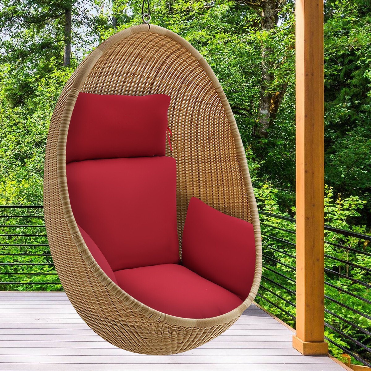 Egg Chair Cushion, Thickened Hanging Basket Swing Cushion