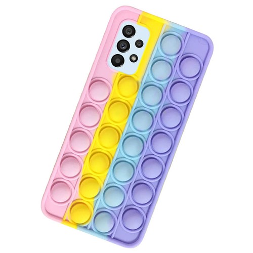 Pop Case for Samsung Galaxy A13 / A04s, Fidget Bubble It Cover Stress Rainbow - 第 5/5 張圖片