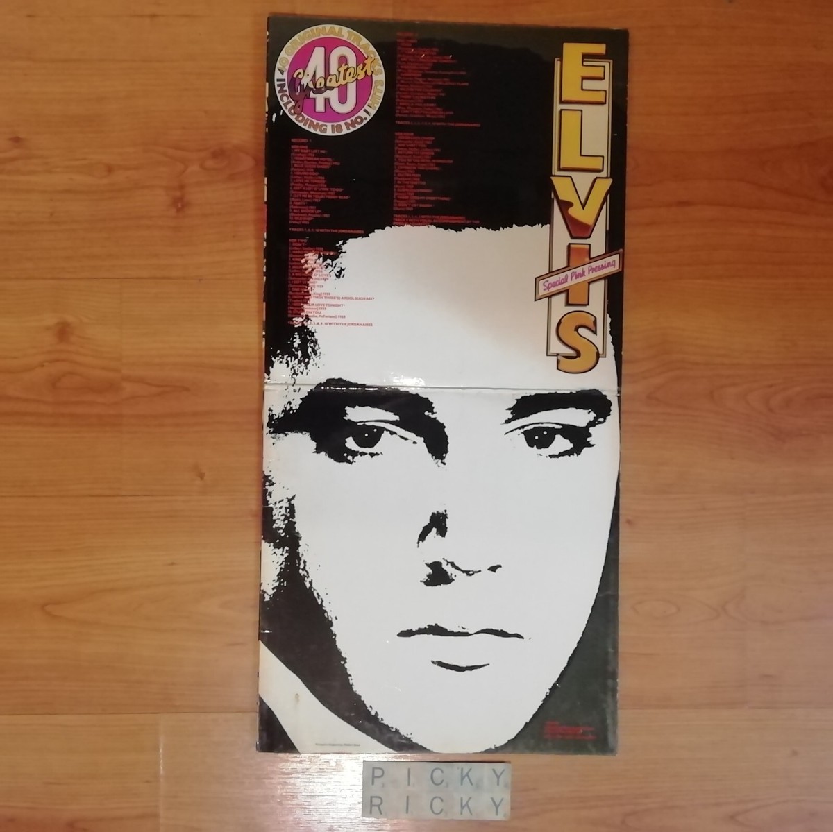 ELVIS PRESLEY 40 GREATEST SPECIAL PINK PRESSING DOUBLE LP