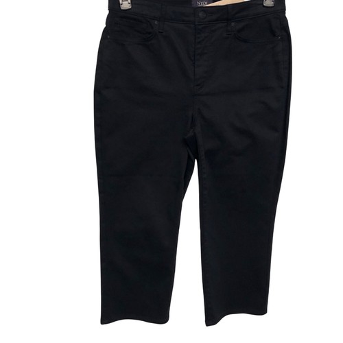 NYDJ Joni Black Capri Jeans Stretch Hi-Rise Cropped Pants 6 NWT - Picture 4 of 9