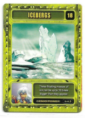 ICEBERGS Marvel Genio Cards #18 2003 CCG