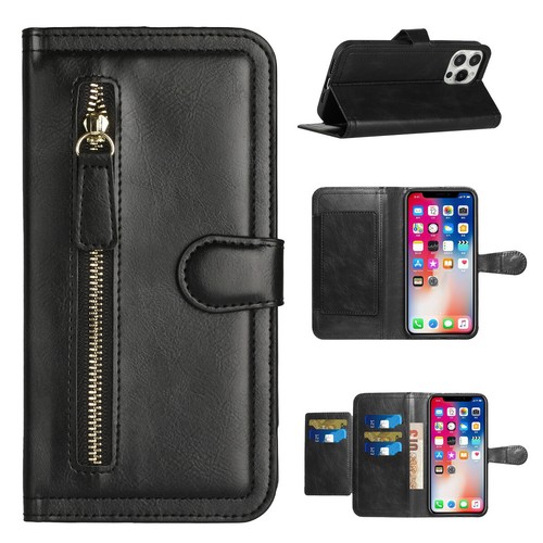 For Samsung Galaxy A54 5G Card Holder Zipper Storage Leather Wallet Case Cover - Picture 9 of 34