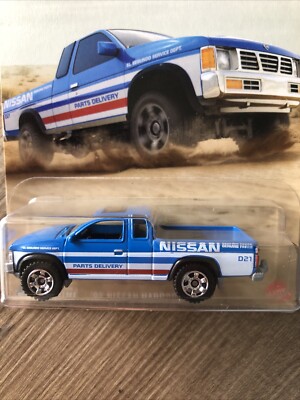 Matchbox 95 Nissan Hardbody D21 Truck Blue Parts Delivery 1/5 Htf