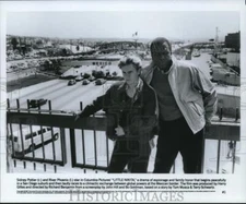 Press Photo Little Nikita-Sidney Poitier and River Phoenix - cvp90887
