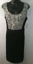 RACHEL ROY Womens Endless Summer Black Combo Lace Dress sz M NWT