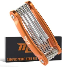 10pc Folding Security Star Set | Tamper Proof Torx Set