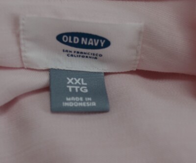 Old Navy Women's Tencel Utility Pink Shirt Size XXL $35 Price Tag New With Tags