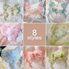 Hanfu Sweet Princess Flower Butterfly Tassel Clip Hairpin Fairy Cosplay Headgear