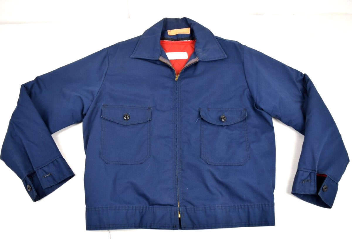 Vintage Jacket Set Press 42 Size M 60s 70s Blue 2 Pocket Vintage Jacket Set Press 42 Size M 60s 70s Blue 2 Pocket