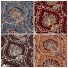 Blumenaufdruck Plüsch Stoff Jacquard Weich Kissen Sofa Stuhl Material Retro DIY