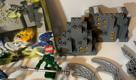 Incomplete Lego Bionicle #8769 Visorak’s Gate Has All 6 Toa Hordika MF & Weapons