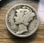 1924-P Mercury Dime - Actual Coin Shown - Free Shipping & Tracking INV#276