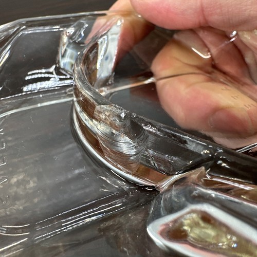 Vintage Safex Clear Glass Octagon Ashtray Coaster Bridge Poker Blade Runner 5” - Picture 4 of 4