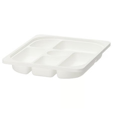 IKEA TROFAST Storage tray with compartments Organizing Solutions Grey 42x30x5 cm