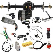 30" Rear Differential Axle Kit 48v 1000w Motor Brake For Go kart Track ATV C ATV