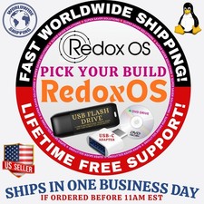 REDOX UNIX LIKE OS  NEWEST BUILD ISO  DVD, USB  COMBOS  FAST SHIPPING