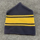 Vintage Moriarty Hat Beanie Mens Medium Blue Yellow Stripe Ski Wool Handmade USA