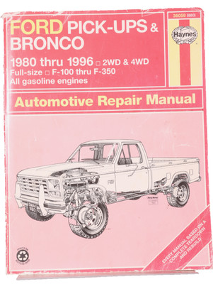 F150 F250 F350 BRONCO Service Repair Manual 1996 1995 1994 1993 1992 1991 - 1987