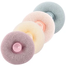 4 Pcs Bath Scrubber Shower Ball Foam Producing Exfoliating Mesh Bathing Scrubber