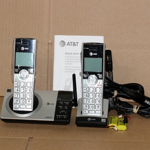 AT&T CL82207 2 Handset Answering System w/ Smart Call Blocker TESTED