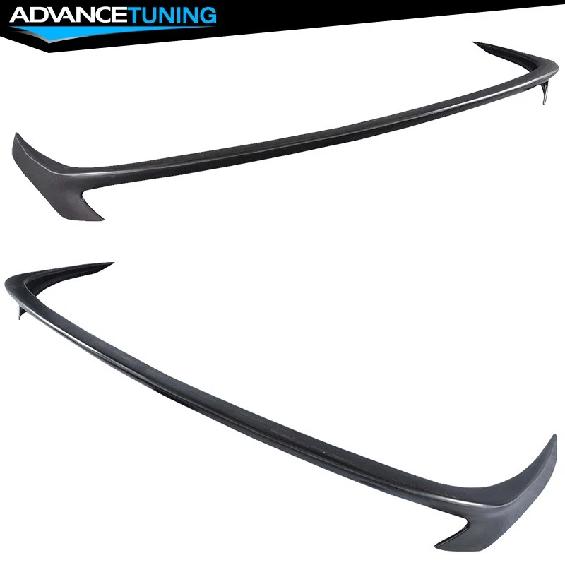 Fits 02-05 BMW E65 7-Series AC-S Style Rear Trunk + Roof Spoiler Unpainted Black - Изображение 4 из 4