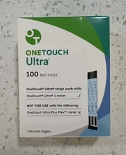 One Touch Ultra Blood Glucose Test Strips - 100 Count 