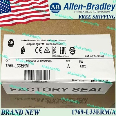 1769-L33ERM/A New AB 1769 L33ERM serA CompactLogix 2MB Motion Controller US 1PC