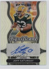 2024 Panini Prizm Significant Signatures Jeff Saturday #SS-JSY Auto 1pp0