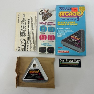 CIB Telstar Arcade Cartridge #3 w/ 6 Games | 4 Pinball, 2 Moving Target Games