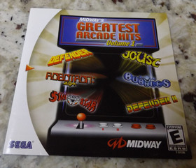 Sega Dreamcast Midway's Greatest Arcade Hits: Vol. 1  Game COMPLETE