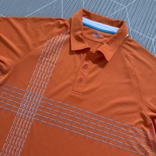 NEW Under Armour Men's Heat Gear Orange Polo Shirt XL Golf Performance