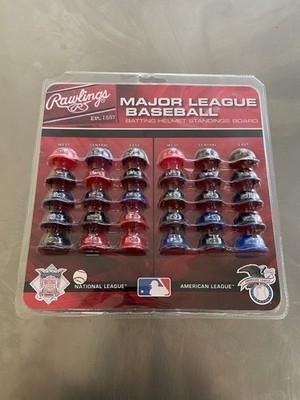 Rawlings MLB バッティングヘルメットスタンディングボード Rawlings MLB 30 Mini Batting Helmet Standings Board for sale