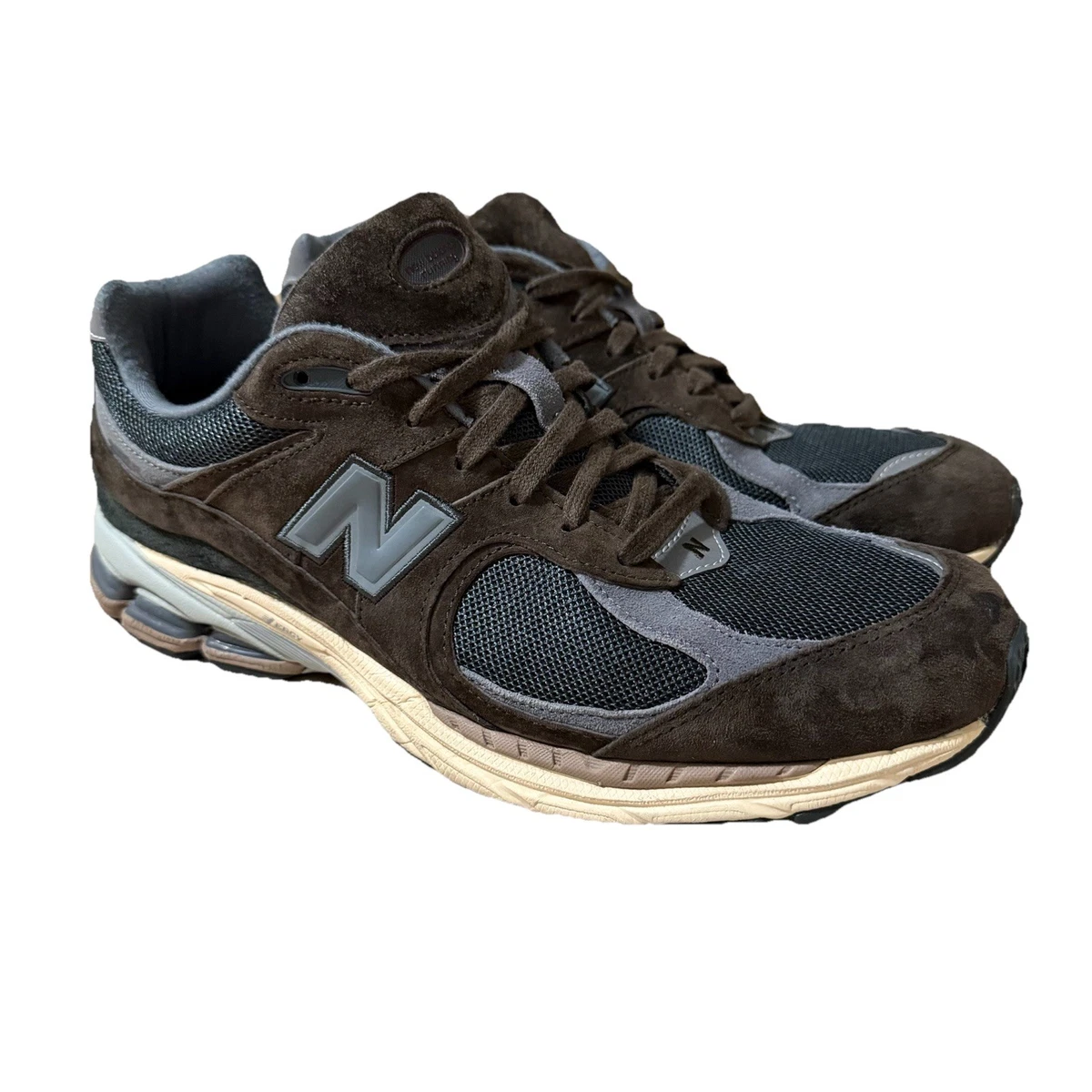 New Balance 2002R Black Fig Suede Mesh Sneakers M2002RLY Mens 12 Charcoal Brown New Balance 2002R Black Fig | M2002RHD | Laced main image 2