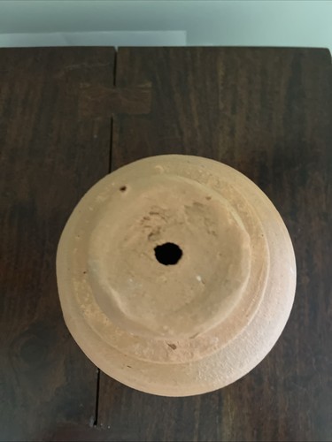 De colección 8" Hewells Cerámica Terra Cotta Arcilla Roja Calabaza Jack O Linterna Gillsville GA - Imagen 4 de 7