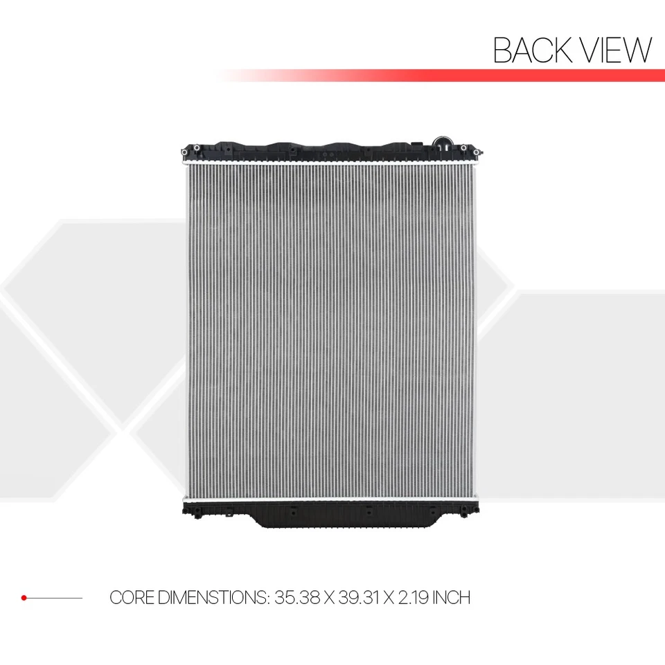 [2 filas] Radiador de núcleo de aluminio estilo OE para 07-14 Volvo VAH VHD Mack CHU GU8 GU7 Foto 3 de 4