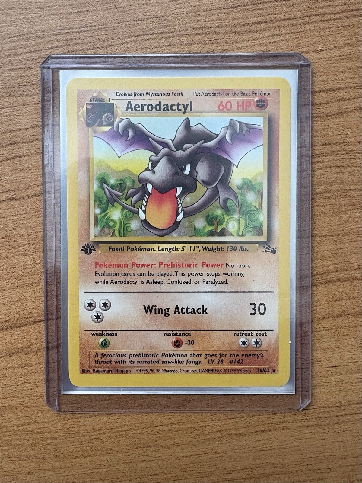 Pokémon TCG Aerodactyl Fossil 1st Edition