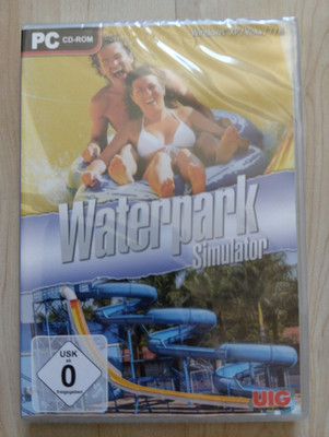 Water Park Simulation Simulator Freibad Freizeitpark PC Spiel CD-ROM  -NEU OVP !
