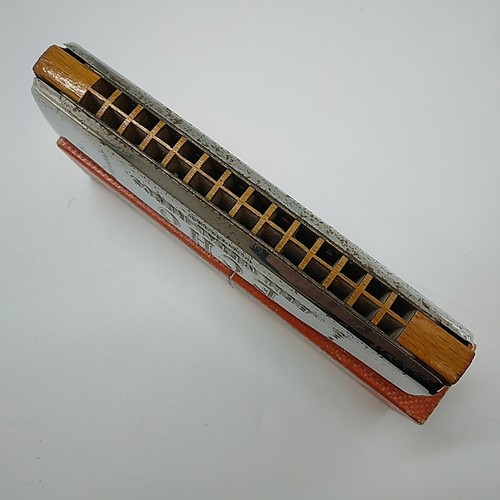 M. Hohner Metal/Wood Harmonica 'The Echo' - 11 cms long - Boxed, Germany - Picture 6 of 17