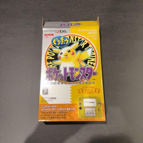 Nintendo 2DS Pokémon Pikachu Limited Edition Console Clear Yellow Good Condition