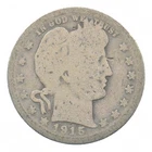 BETTER 1915-S Liberty Barber 90% Silver US Quarter *140
