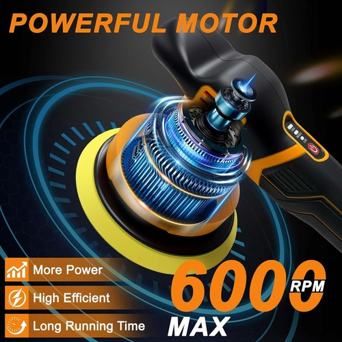 Akku-Auto-Pufferpolierer für Dewalt 20 V Max Akku [nur Werkzeug], 6 Zoll - Bild 3 von 7