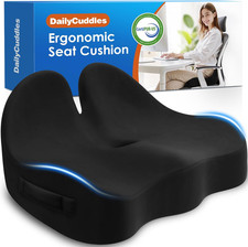 Thick Memory Foam Seat Cushion Coccyx Relief Office Chair Pad Hip Support