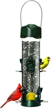 Brome Mega 600 Bird Feeder – Large Capacity Tube Feeder for Wild Birds, 6 