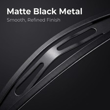 24 PCS 2.16 Inch Large Metal Snap Hair Clips Women Black NoSlip Makeup Style