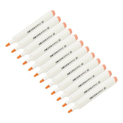 Acrylic Paint Marker Pens, 12Pcs Acrylic Paint Pens Art Marker Pen, Orange