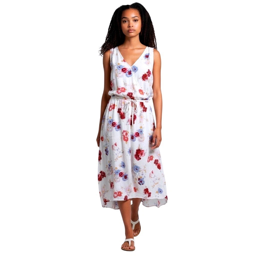 open lace back dress Lucky Brand Women's Lace Up Chiffon Midi Dress,Brown Multi,Medium at Amazon  Women's Clothing store