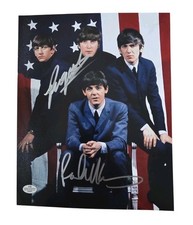 Ringo Starr Paul McCartney of The Beatles Signed Autographed Photo 8x10 VS COA